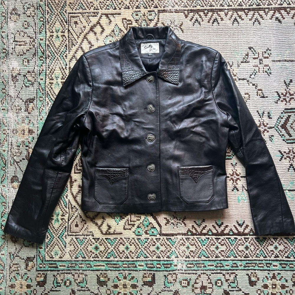 Scully Vintage Black Leather Jacket
